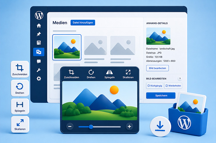 Bildbearbeitung in Wordpress