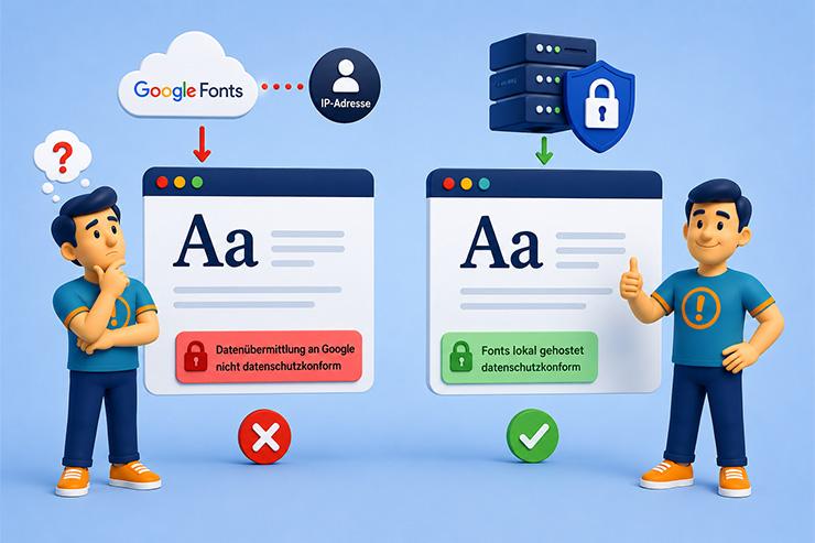Google Fonts datenschutzkonform in Websites einbinden